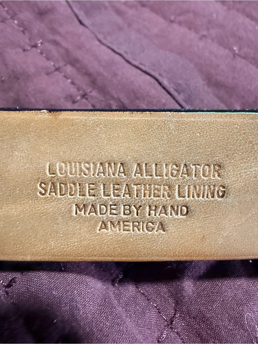 Premium Martin Dingman genuine Louisiana alligator belt 42 - Picture 2 of 6